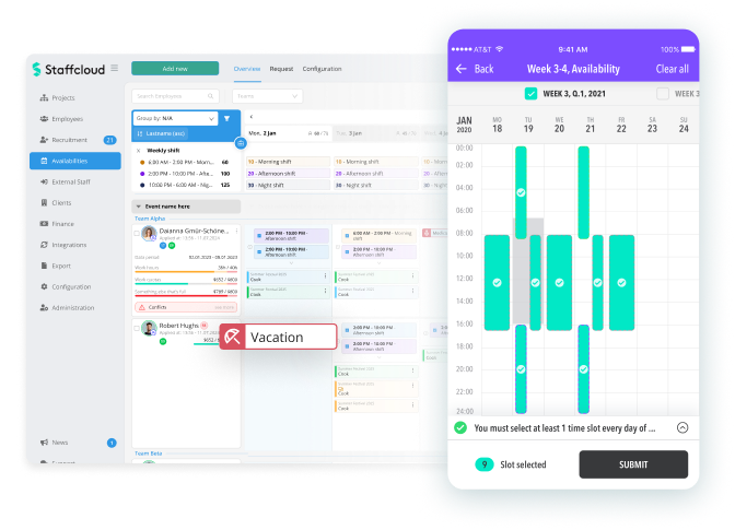 Controleer de beschikbaarheid voor vaste diensten